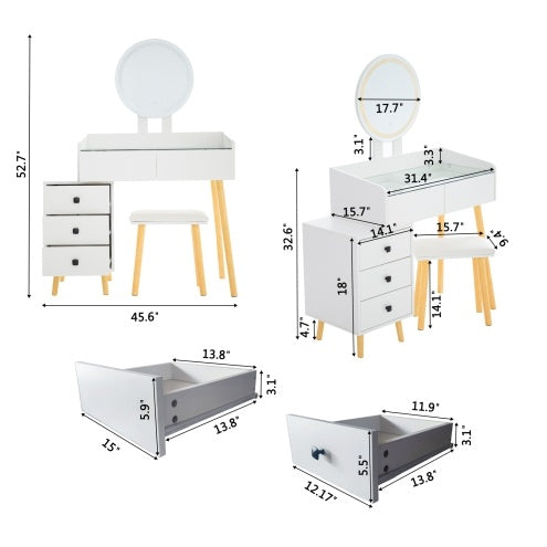 Viva Elite Expandable LED Vanity with Glass Top - The Future of Adaptive Beauty