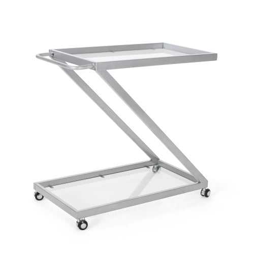Viva Elixir Two-Tier Black Bar Cart