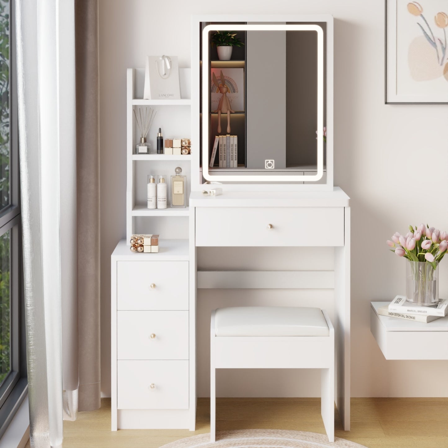 Viva Elite Compact Bedside Vanity Collection - The Future of Space-Smart Beauty