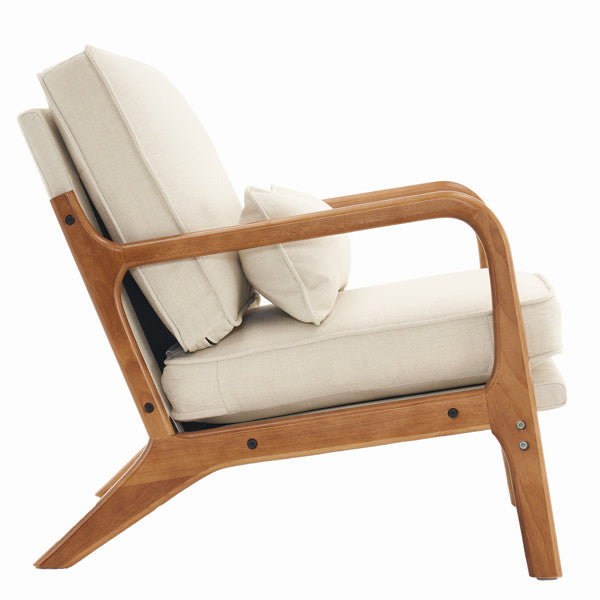 Viva Modern Living Collection: Oslo Oak Lounge Chair