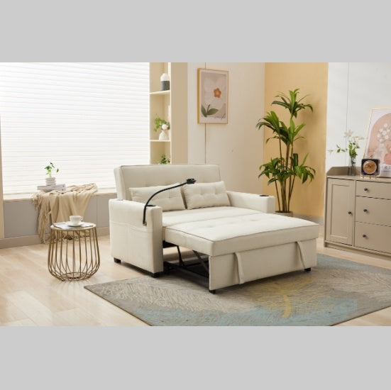Viva Solstice 3-in-1 Convertible Futon Chair Bed with USB Ports