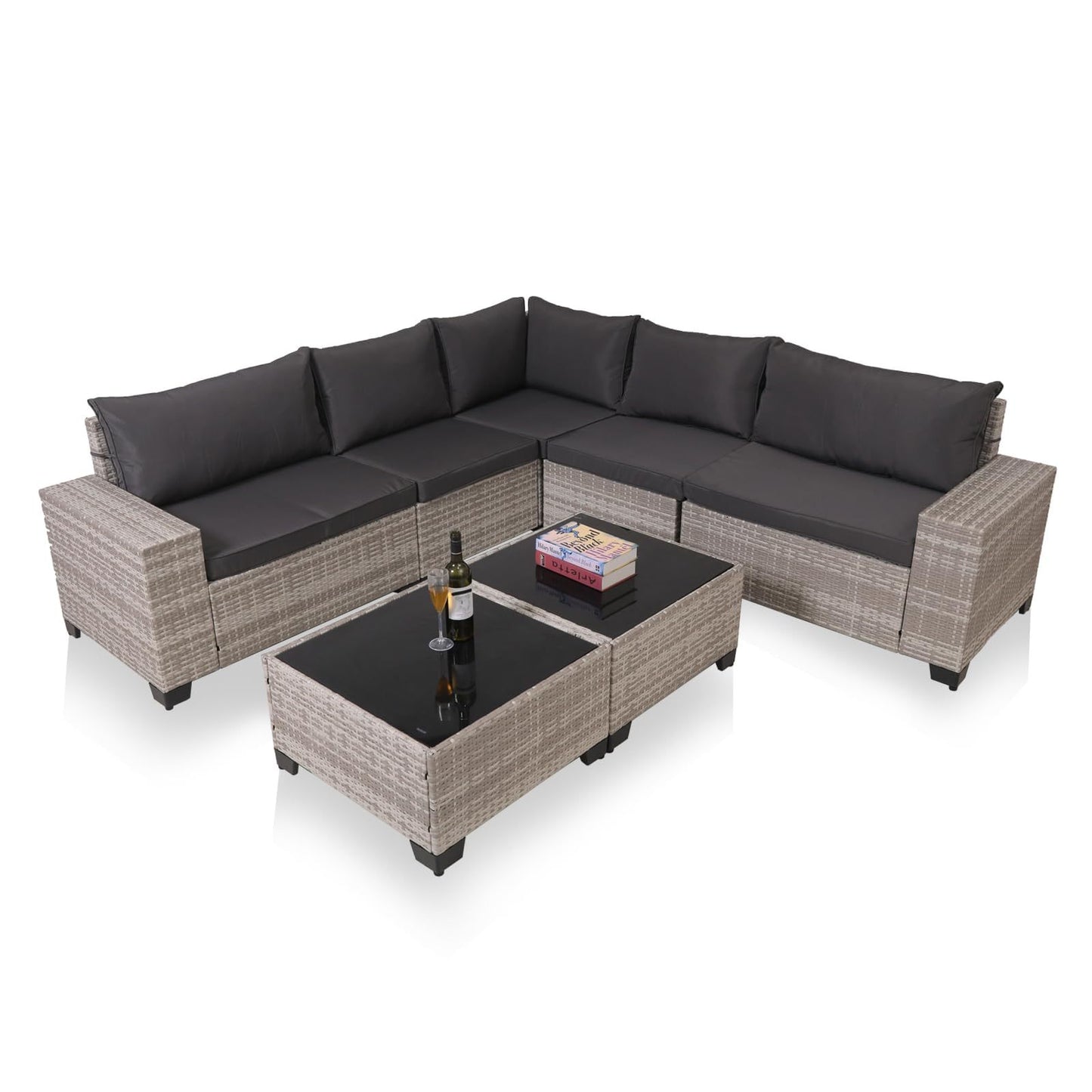 Viva Smart Living Collection: 7‑Piece Outdoor Wicker Patio Set