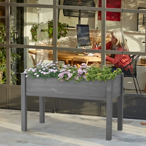 Elevated Wooden Garden Bed with Legs – Premium Outdoor Planter Box
