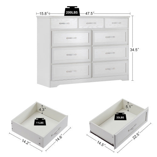 Viva Smart 9‑Drawer Long Dressing Table