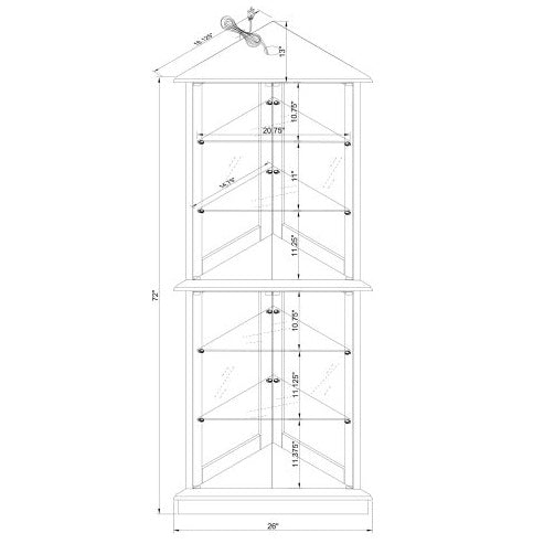 Viva Lumen Corner Treasure Cabinet