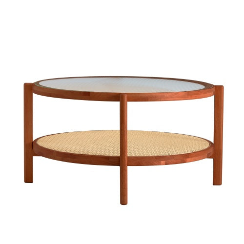 Viva Cirro Modern Double-Layer Circular Coffee Table