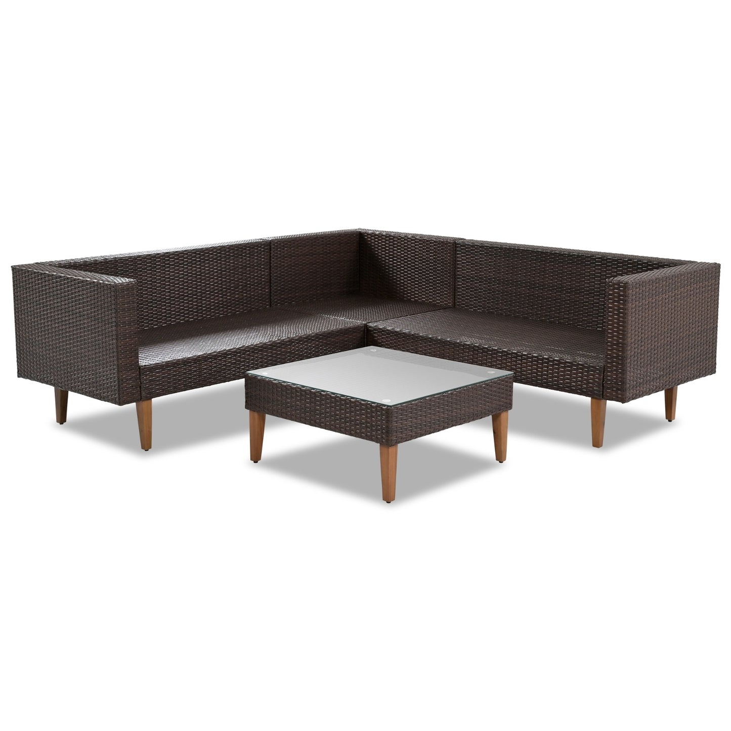 🏡 Viva Solstice™ 4-Piece Outdoor Wicker Sofa Set – Where Modern Comfort Meets Outdoor Elegance