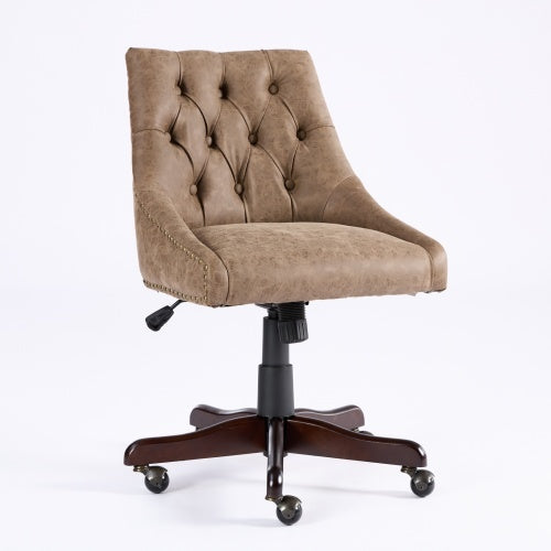 Viva Arden Sheepskin-Pattern Office Chair