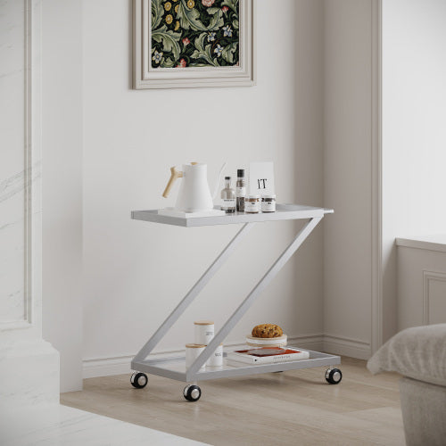 Viva Elixir Two-Tier Black Bar Cart