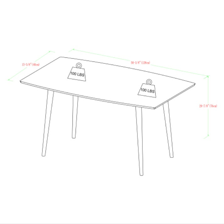 Viva Acornia Mid-Century Modern Minimalist Dining Table