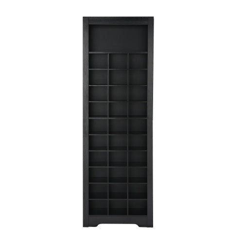 Stylish Design 30 Shoe Cabinet Console, Modern Shoe Cabinet, Multiple Storage Capacity, Self-standing High Cabinet, Suitable For Hallway, Bedroom, Black