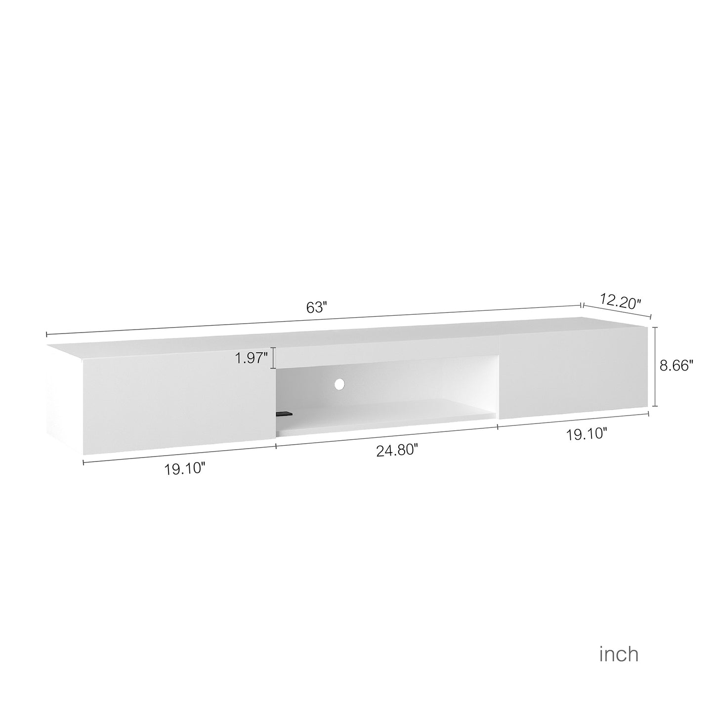 Viva Lumen Collection: The Lumen Halo Floating TV Stand