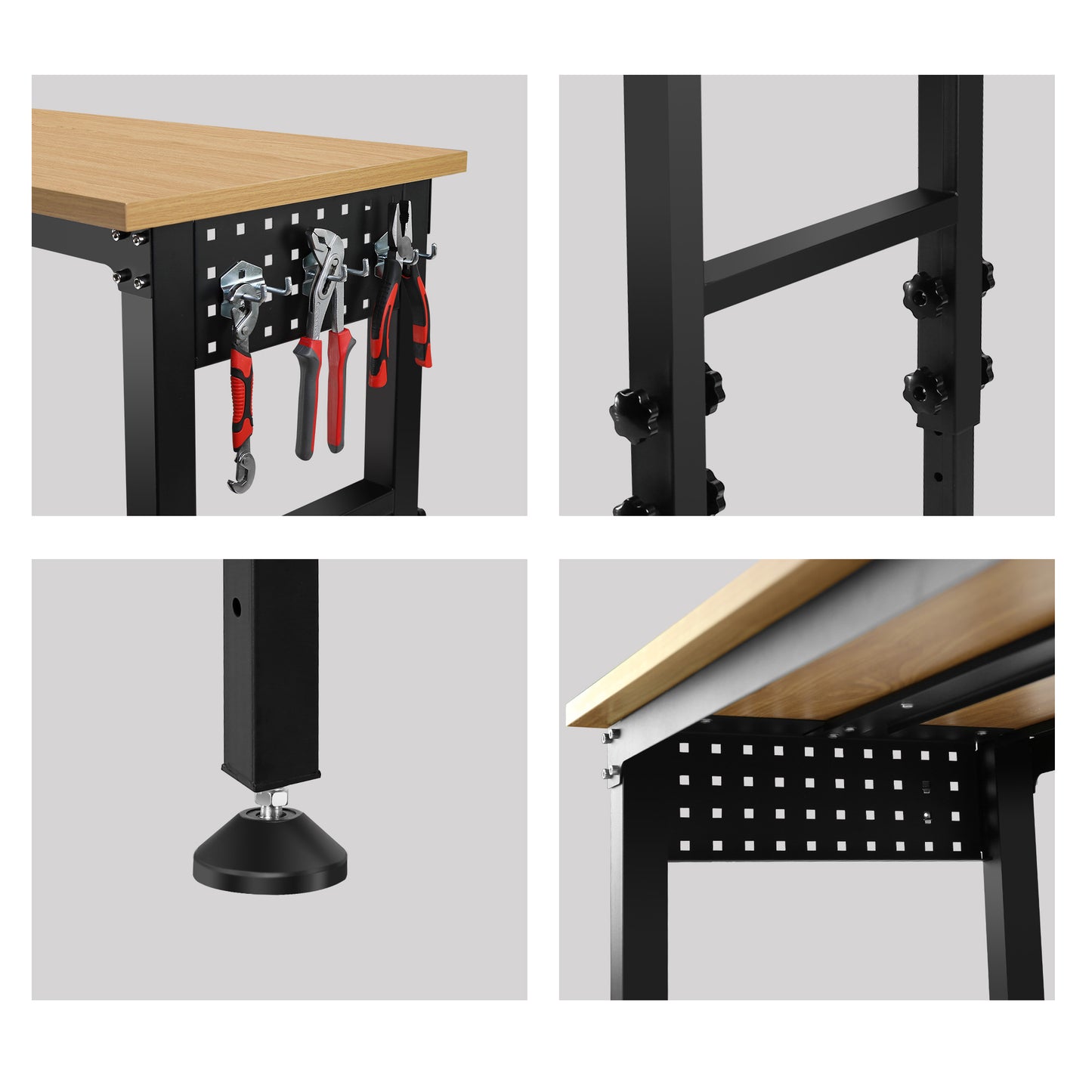 Metal Wooden Workbench