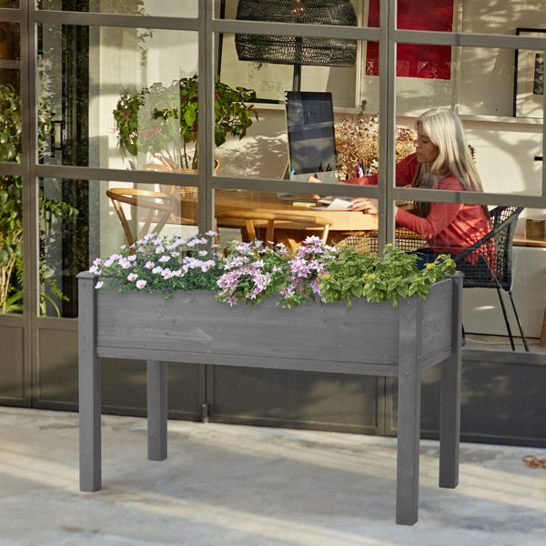 Premium Outdoor Solid Wood Raised Garden Bed | Elevate Your Gardening Experience