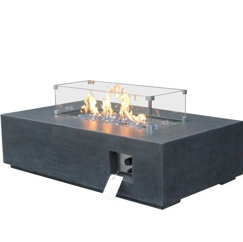 Viva Smart 52" Outdoor Concrete Propane Fire Pit Table
