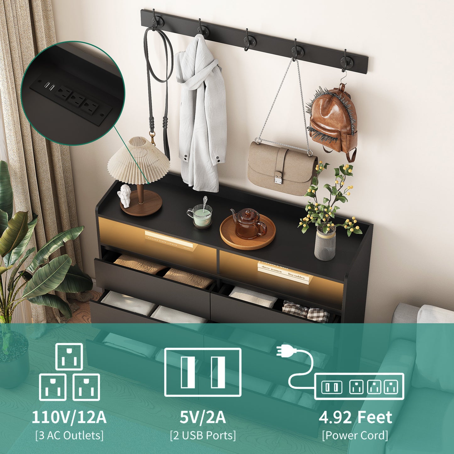 Viva Atelier Serenade Modern Sideboard & Storage Cabinet