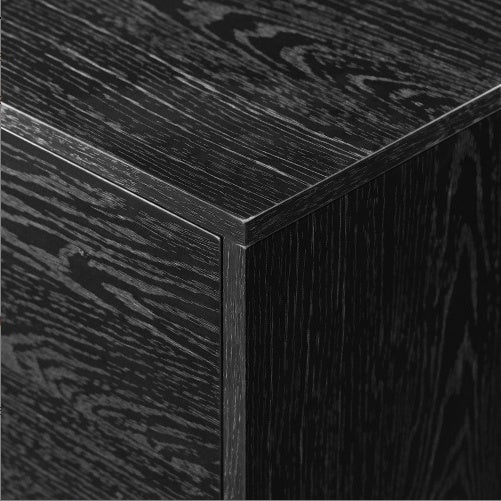 Viva Noir 2-Door Minimalist TV Stand