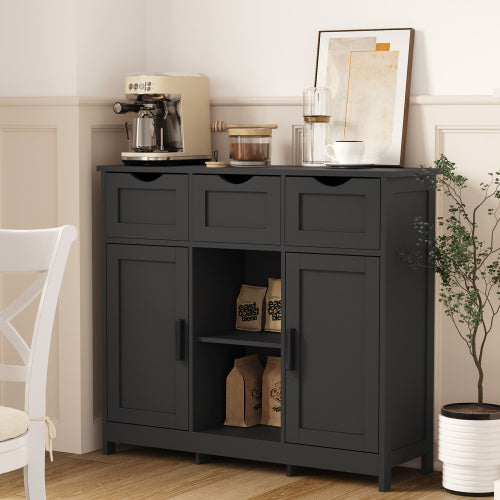 Elegant Wooden Storage Cabinet with Drawers & Shelves – The Perfect Accent for Your Home