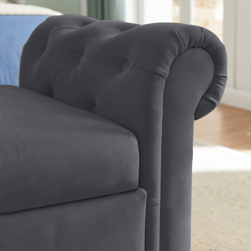 Viva Elite Haven Dark Gray Storage Sofa Stool - The Future of Sophisticated Storage