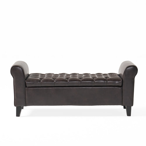 Viva Hayes Armed Storage Bench