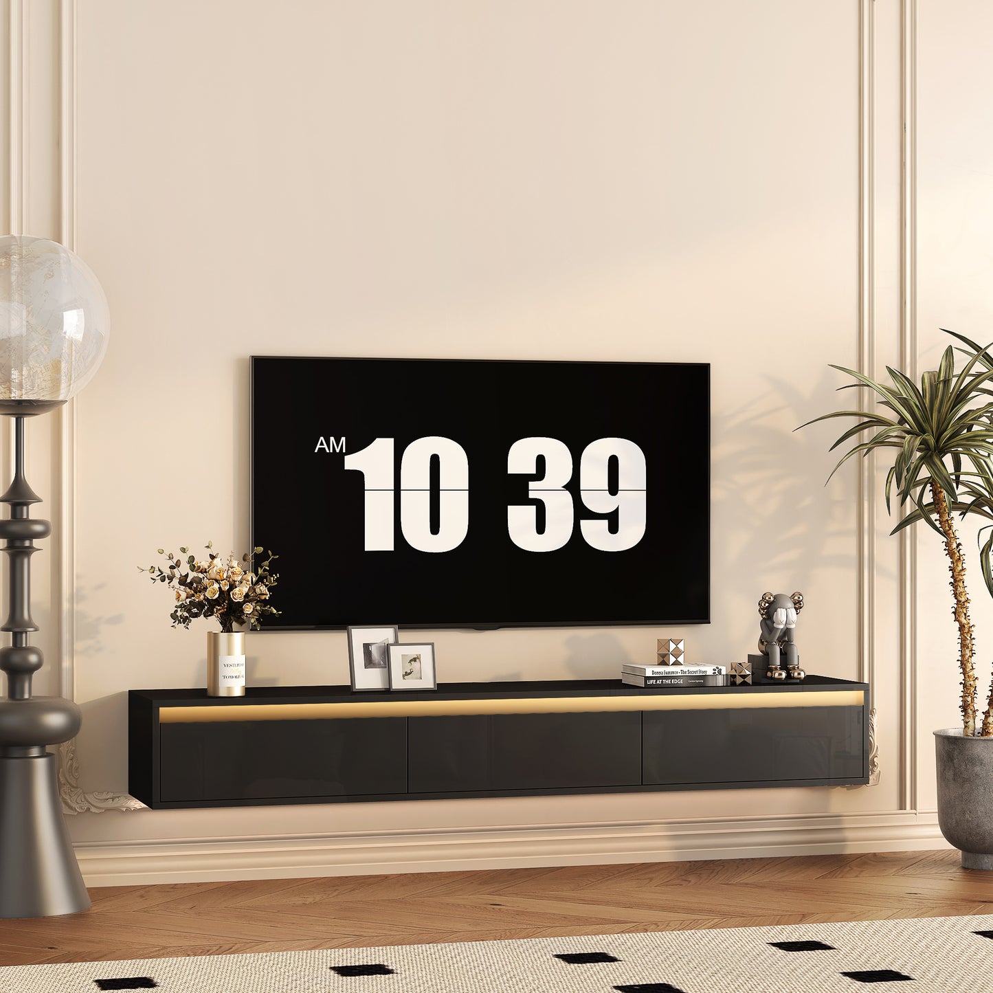 Viva Lumen+ Collection: The Lumen+ Halo Floating TV Shelf