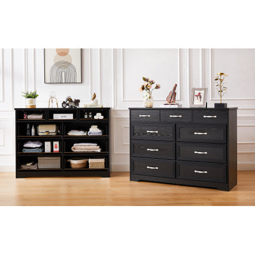Viva Elite Smart 9-Drawer Console with Sliding Barn Door - The Future of Urban Elegance