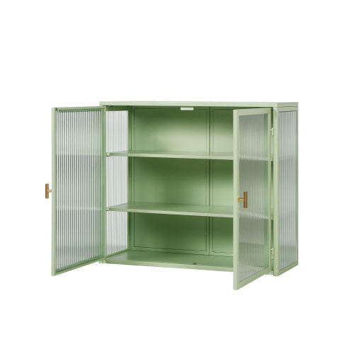 Viva Celestine Mint Green Glass Door Cabinet