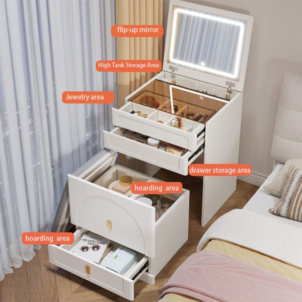 Viva Elite 3-in-1 Compact Vanity Set with Flip Mirror - The Future of Space-Smart Beauty