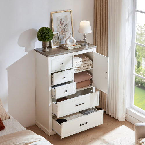 Viva Elite Farmhouse 5-Drawer Dresser - The Future of Bedroom Storage Design
