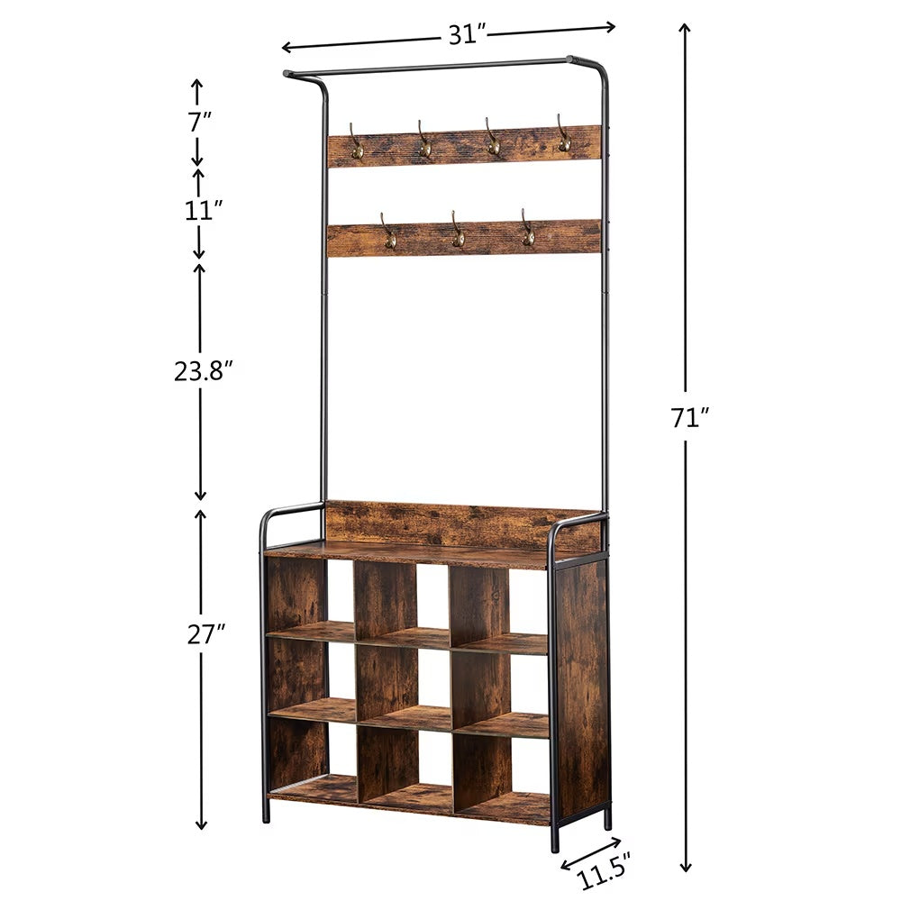 Viva Smart Living Collection: 3‑in‑1 Entryway Hall Tree