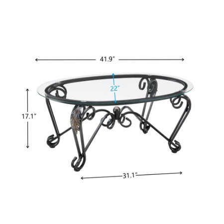 Luxury Tempered Glass Coffee Table Set – Elevate Your Living Space with Modern Elegance