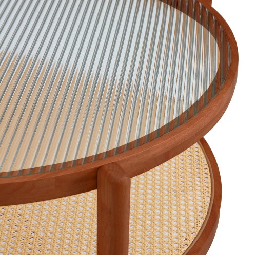 Viva Cirro Modern Double-Layer Circular Coffee Table