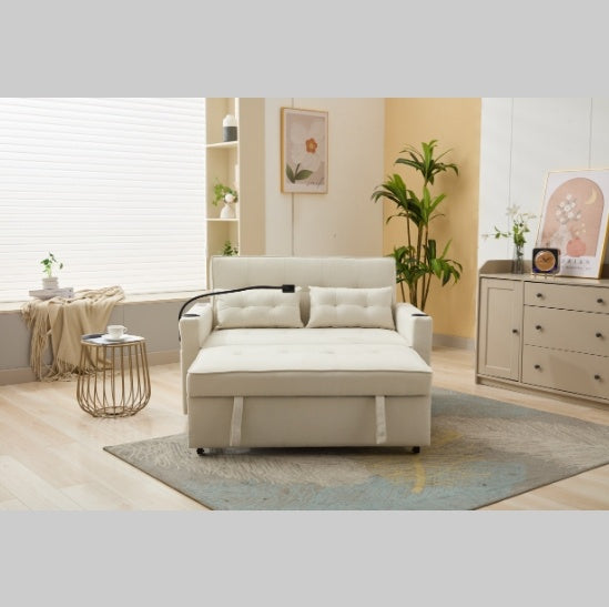 Viva Solstice 3-in-1 Convertible Futon Chair Bed with USB Ports