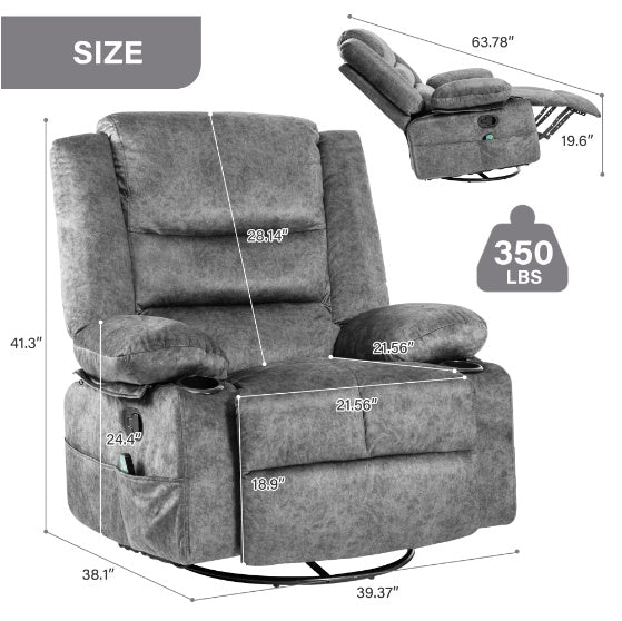 Viva Serenité Massage & Heating Lounge Chair
