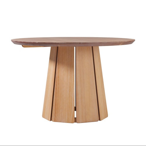 Viva Solara Cerused White Round Dining Table