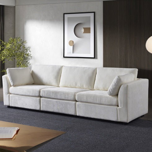 Viva Astrid Modular Sofa in Grey Chenille