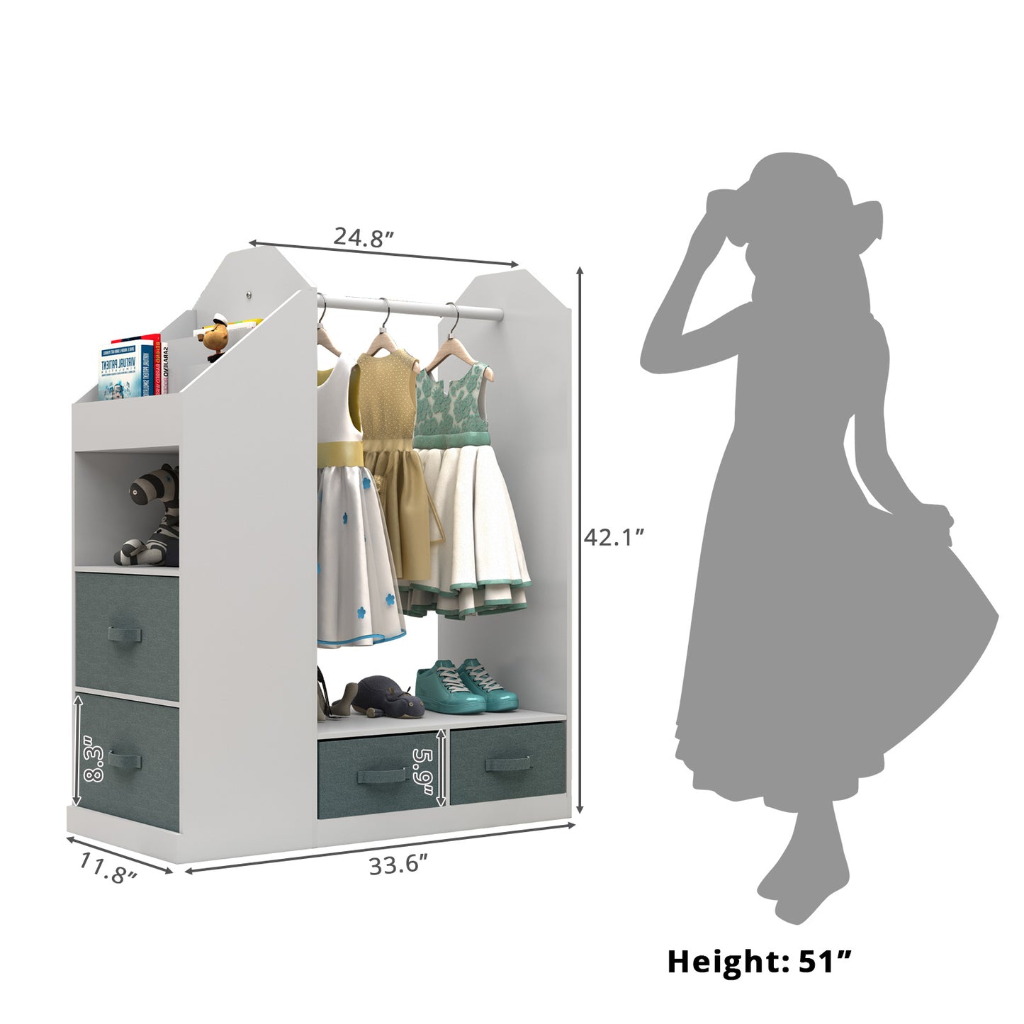 Viva Smart Living Collection: Children’s Clothing Storage Rack