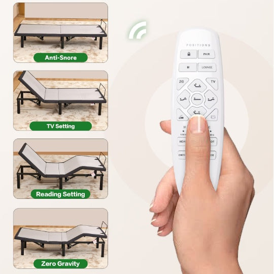 Ergonomic Queen Size Adjustable Bed Frame with Zero Gravity Mode – Ultimate Comfort & Relaxation