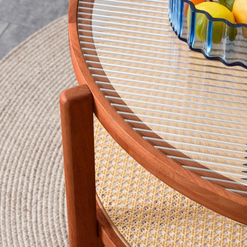 Viva Cirro Modern Double-Layer Circular Coffee Table