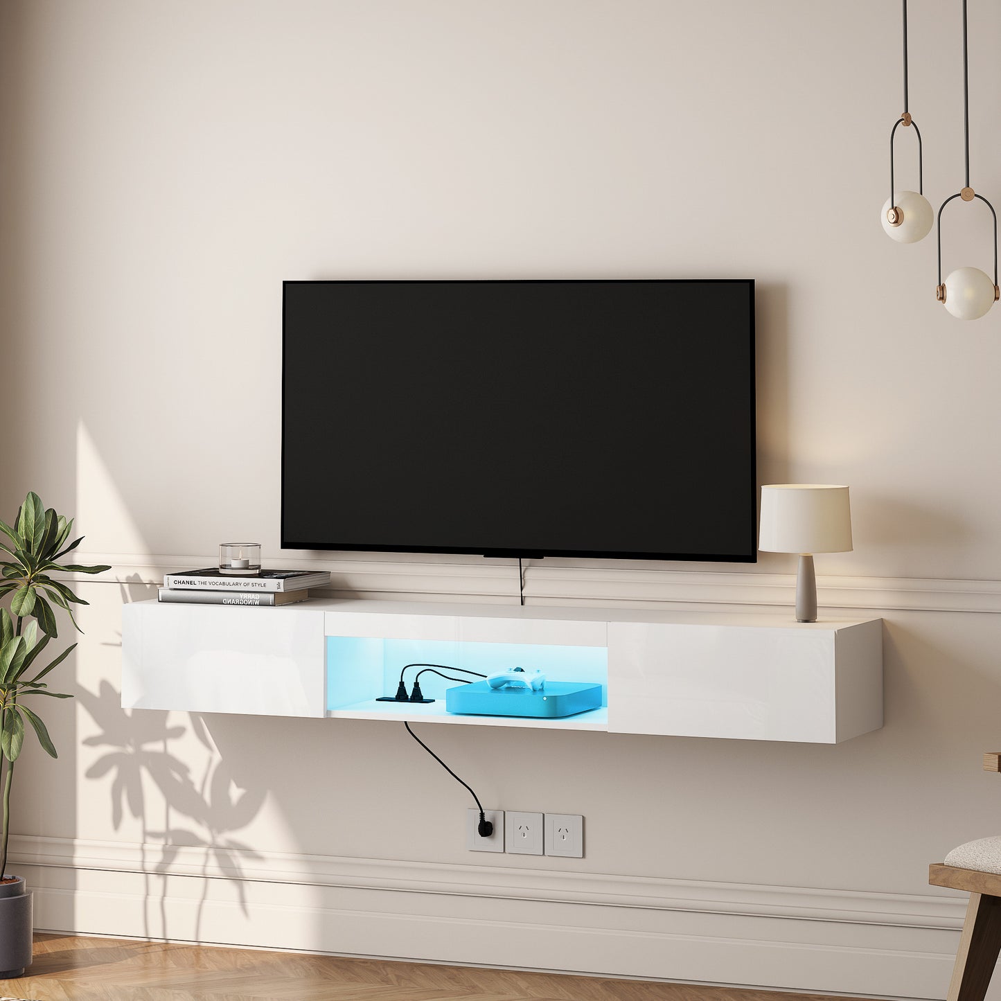 Viva Lumen Collection: The Lumen Halo Floating TV Stand