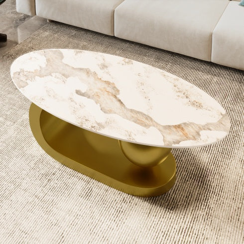 Viva Elite Sintered Stone Oval Coffee Table – The Future of Living Room Architecture