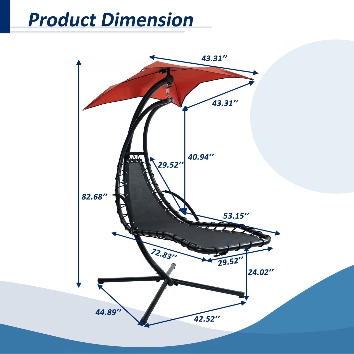 Viva Zenith Hanging Chaise Lounger