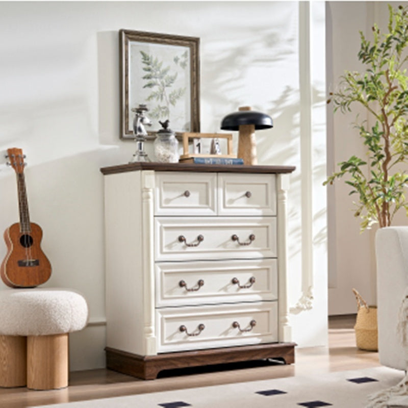 Farmhouse-Style 5-Drawer Dresser Chest – Rustic Wooden Storage Organizer for a Stylish & Clutter-Free Home