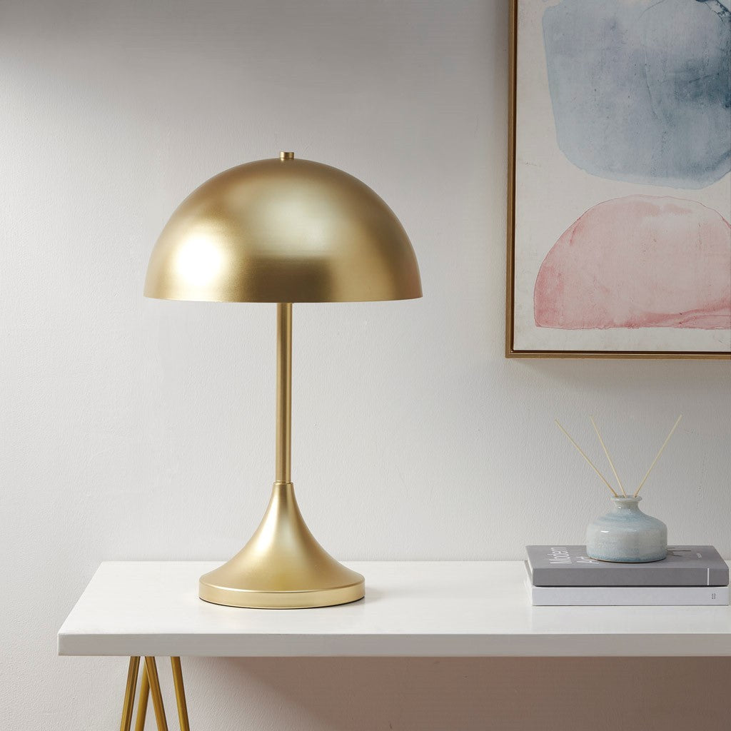 Dome-Shaped 2-Light Metal Table Lamp - Modern Elegance for Any Space