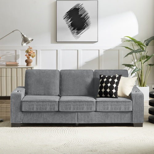Viva Elite Smart Corduroy 3-Seater Sofa - The Future of Intelligent Comfort