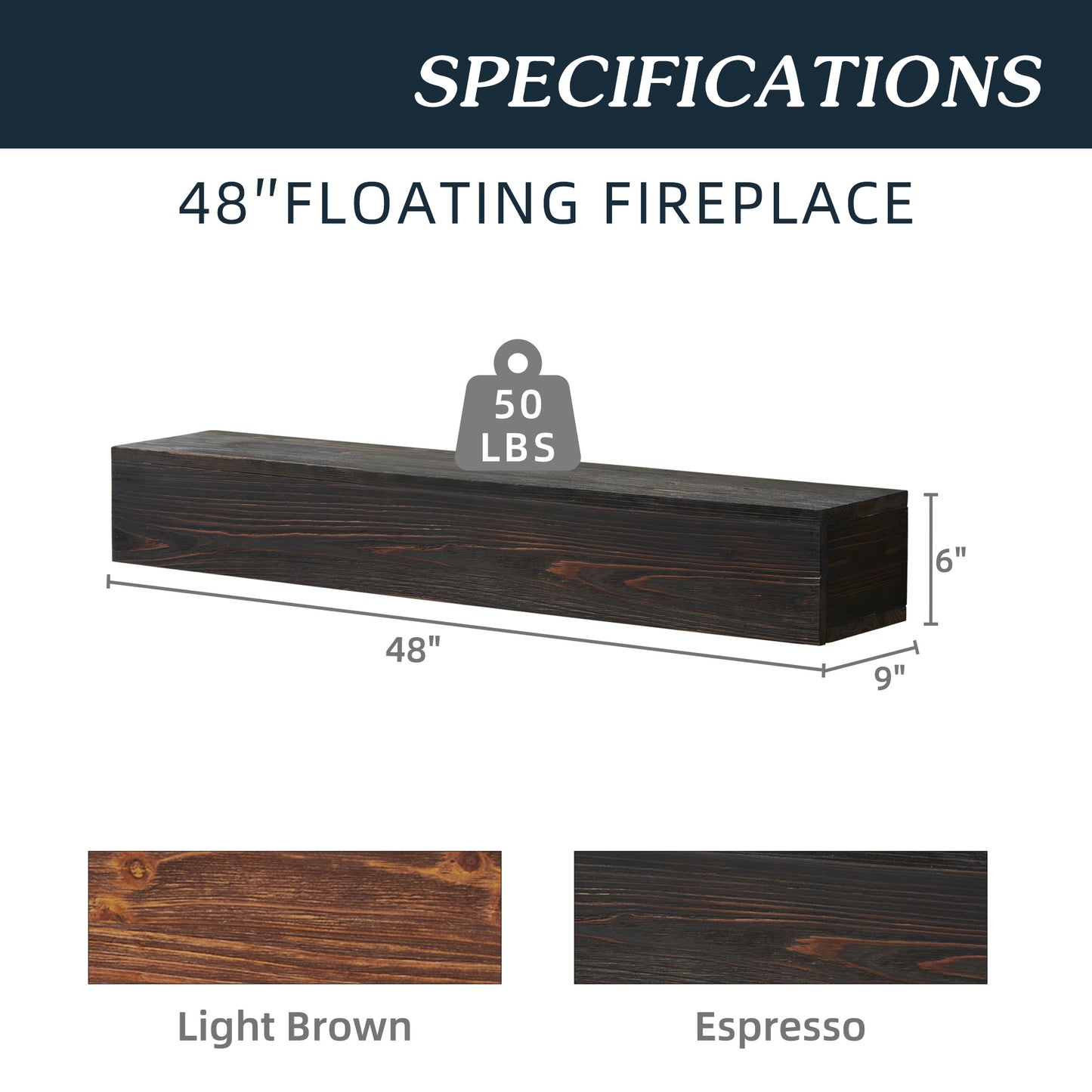 Rustic Wood Mantels – Wall-Mounted and Floating Shelves for Home Decor