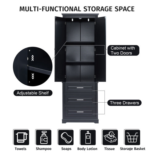 Viva Sentinel Black Locker Cabinet