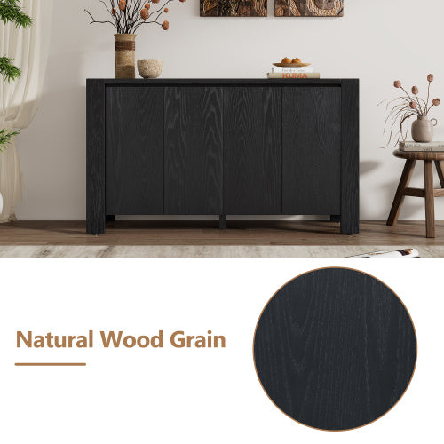 Vintage 4-Door Cabinet - Timeless Elegance for Your Home