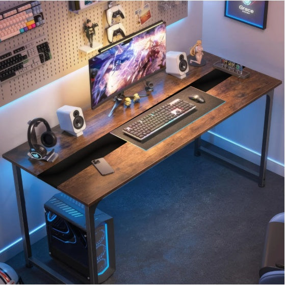Viva Meridian 79.5″ Modern Wooden Computer Desk