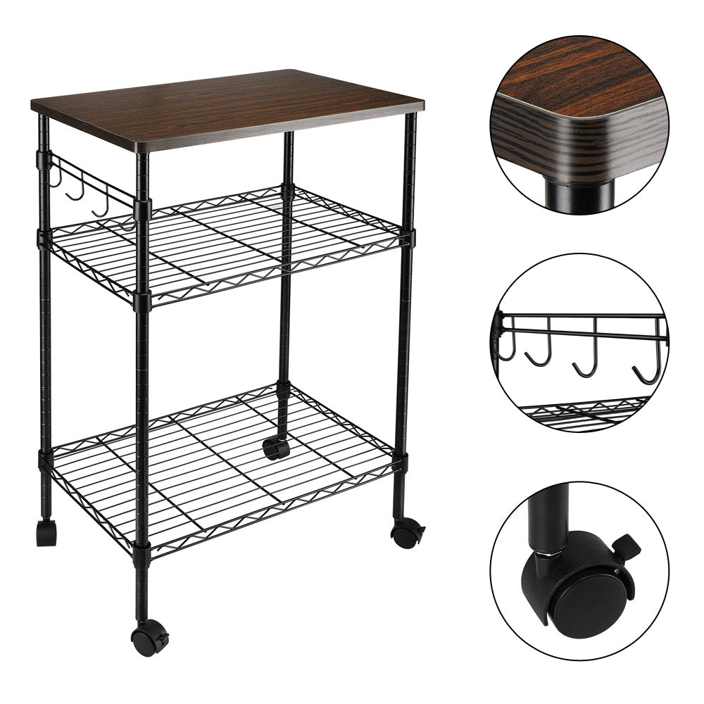 Viva Elite Mobile Utility Cart with Wooden Canopy – The Future of Adaptive Storage